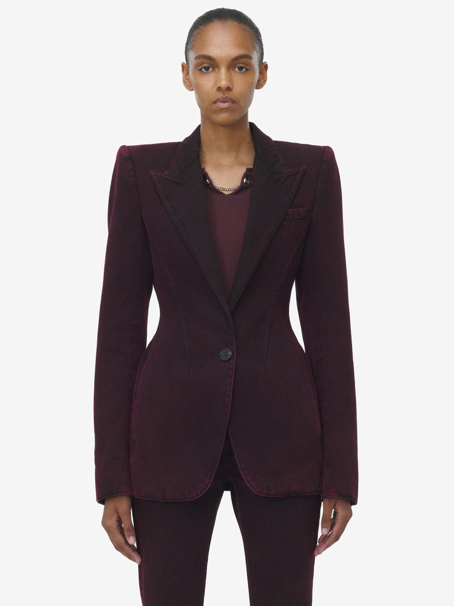 ALEXANDER MCQUEEN - Single Breast Denim Jacket - Item 817630QMAC06136